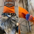 thumbnail image 3 of Muñeca navideña sin rostro, gnomo motociclista Harley genial, gnomo estilo Harley, 3 of 6