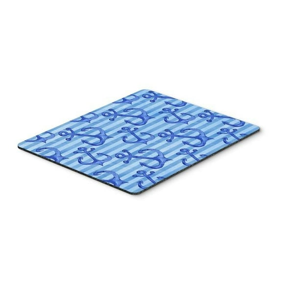 Beach Watercolor Anchors Mouse Pad - Hot Pad or Trivet