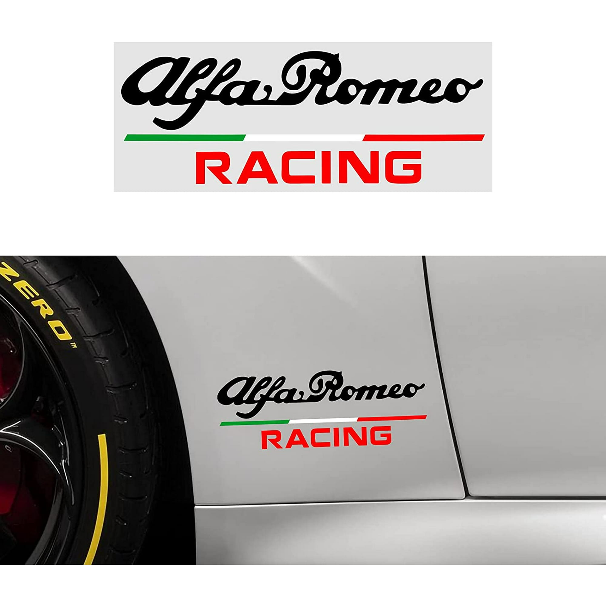 toespraak Patch Onderzoek Italy Flag Racing Car Funny Stickers PVC Stickers Styling, for Alfa Romeo  Giulietta Giulia Stelvio 147 156 159 Mito Car Styling 207.5cm | Walmart  Canada