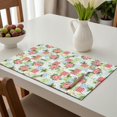 thumbnail image 6 of Placemat, Pioneer Flower Floral Print Pattern Place Mats Table Mat Set Of 2, PVC Washable Placemats for Party Kitchen Dining Decoration, 18x12 Inch, Fade Resistant, 6 of 6