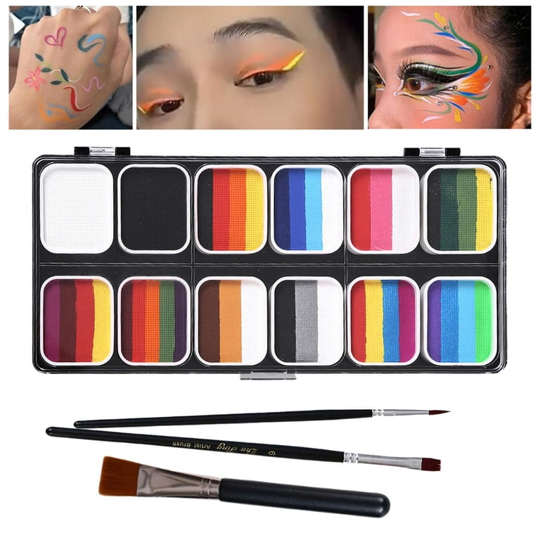 Face Body Paint Vibrant Colors Painting Palette Face Painting