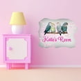 thumbnail image 3 of Personalized Watercolor Decal Bedroom Wall Decal for Children Customized Name Floral Purple Background Cute Custom Name - Size: 10 In x 8 In, 3 of 5