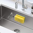 thumbnail image 1 of Sponge Holder Stainless Steel Magnetic Kitchen Sink Sponge Holder, Multifunction Sponge Holder Kitchen Accessories Non-perforated, Wall-mounted Sponge, 1 of 2