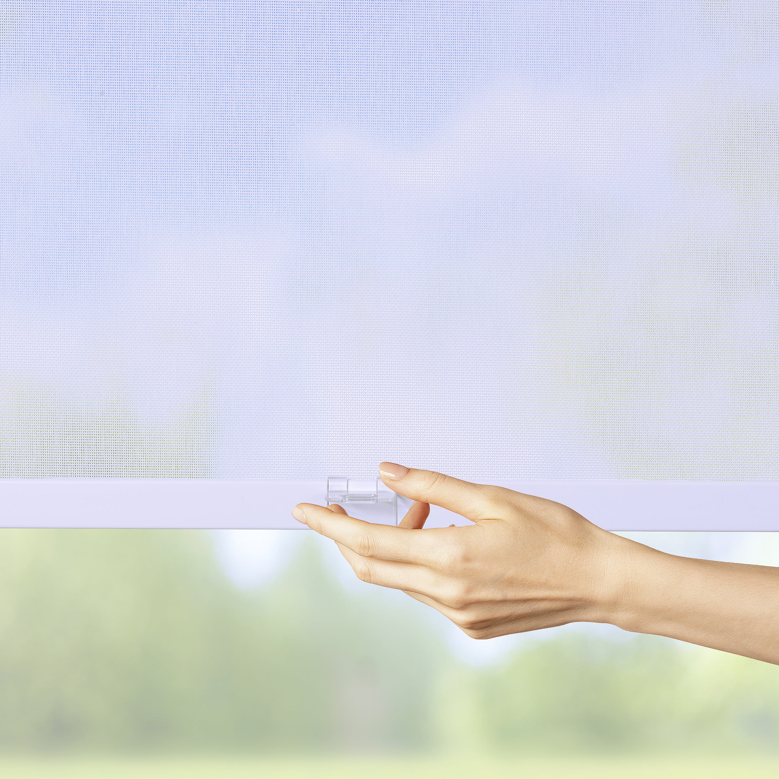 Coverscaped Limited Custom Cordless Solar Screen Roller Shade, Pure White,27.75 x 72