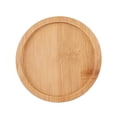 thumbnail image 1 of BELUPAI Environmentally Friendly Round Succulent Ceramic Flower Pot Bamboo Tray Creative Tabletop Tea Set Coaster, 1 of 17