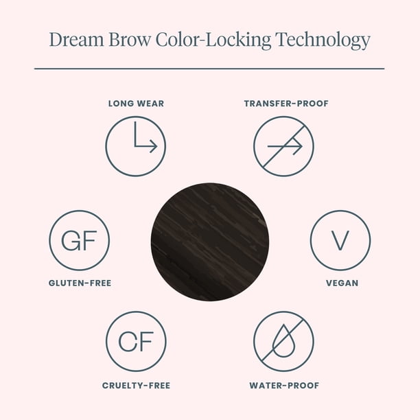 Wonderskin Dream Brow Gel para Cejas, máscara de cejas a prueba de transferencia, gel de larga duración, relleno de cejas en un solo paso, gel con tinte marrón oscuro (Castaño Oscuro Wonderskin Dream Brow Gel para Cejas, máscara de cejas a prueba de transferencia, gel de larga duración, relleno de cejas en un solo paso, gel con tinte marrón oscuro (Castaño Oscuro