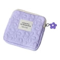thumbnail image 2 of Esquirla Sanitary Napkin Storage Bag Compact Small Cosmetic Bag for Ladies Girls Coin Purple, 2 of 8