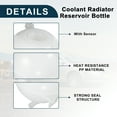 thumbnail image 4 of Tanque de expansión de agua del reservorio de refrigerante con sensor para VW Golf 1989-1992 No.1H0121407A, 4 of 7