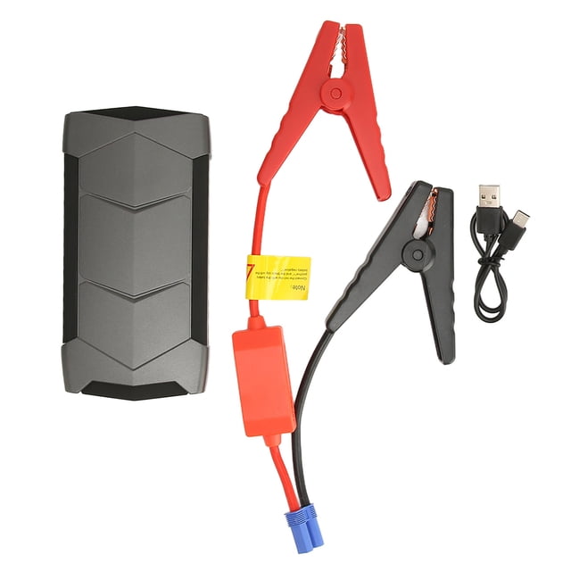 Cargador de batería de coche, arrancador de batería de 600A, corriente máxima IP66, resistente al agua, batería de 10800mAh, arrancador de puente portátil con luces LED