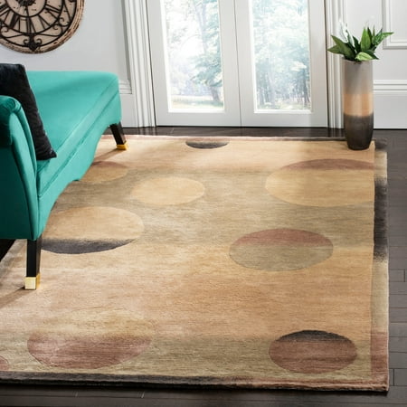 Safavieh Couture Hand-knotted Tibetan Brunella Modern Wool Rug 5  x 7 6  5  x 8   4  x 6  Indoor Safavieh Tibetan Collection TB123D Hand-Knotted Multicolored Wool Area Rug (5  x 7 6 ) Each rug is handmade with premium  hand-spun wool. This contemporary rug will give your room an modern accent This rug measures 4  x 6  For over 100 years  Safavieh has been crafting rugs of the higest quality and unmatched style
