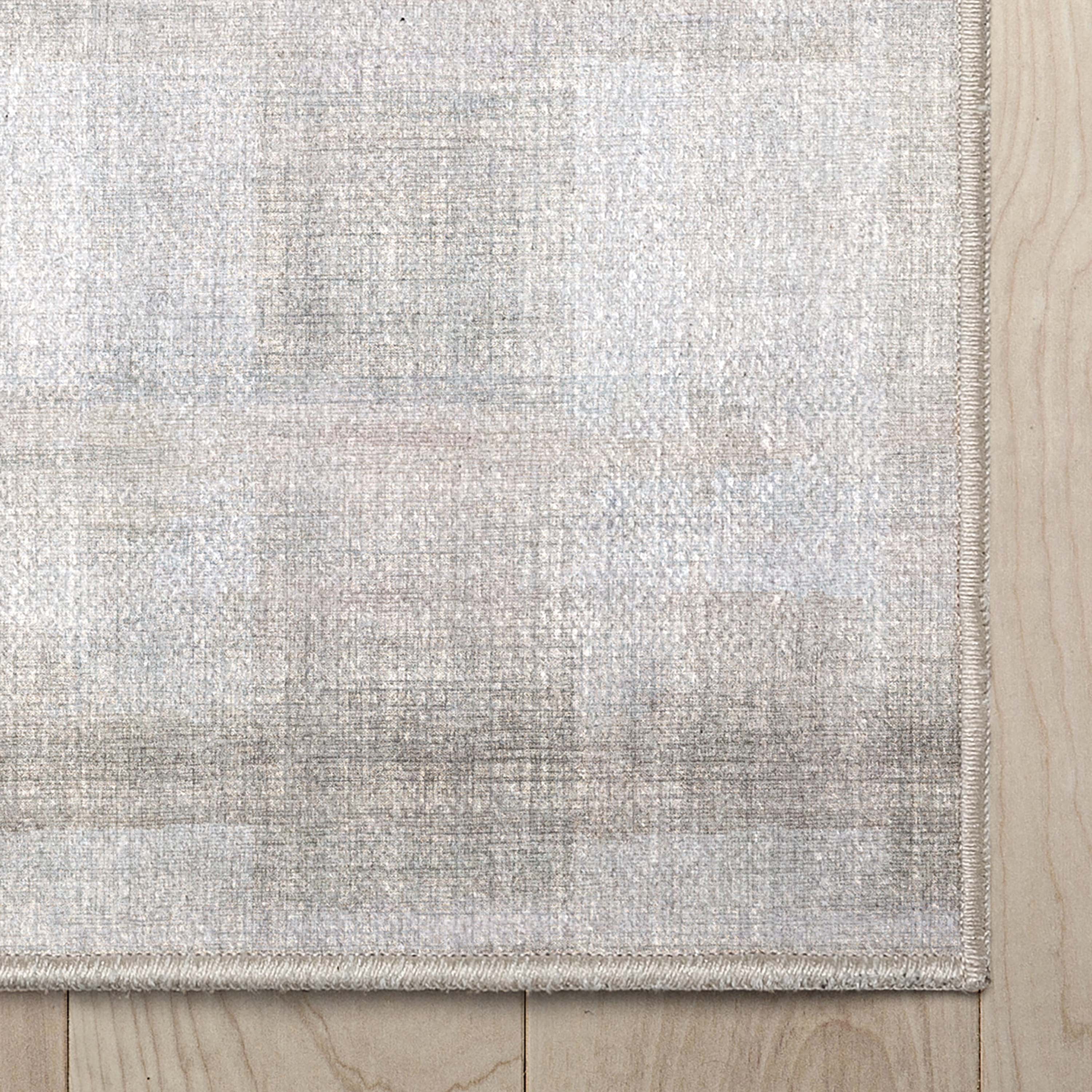 Well Woven Abstract Parquet Modern Retro Plaid Flat-Weave Beige 7'7" x 9'10" Area Rug