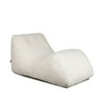 thumbnail image 2 of Big Joe Delmont Lounger, Foam Filled Bean Bag Chair, Almond Boucle, Fabric, 4.5 Feet, 2 of 9