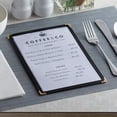thumbnail image 5 of 25 Pack Of Menu Covers - Single Page Fits 8.5 X 11 Inch Paper Menu Holder Double Stitched Restaurant Menu Covers-Gold, 5 of 5