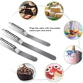 thumbnail image 4 of Herramienta profesional, espátulas en ángulo: diseño descentrado para un control inigualable del glaseado, mango ergonómico de acero inoxidable para un agarre cómodo, hojas de acero inoxidable de 3, 4 of 8