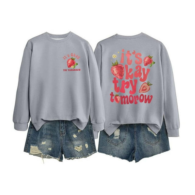 WEAIXIMIUNG Sweat à Capuche Camouflage pour Femmes, Col Rond, Motif Mignon d'Automne, Manches Longues