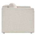 thumbnail image 3 of Armchair Accent Chair, Ivory White, Fabric, Living Kitchen Cafe Bistro Hospitality Restaurant, Modern Contemporary HB34790, 3 of 9