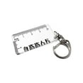 thumbnail image 2 of Ruler Shaped Keyring Pendant Lobster Buckle for Men Women Backpack Tote 2pcs Hugo  lindo llavero, 2 of 10