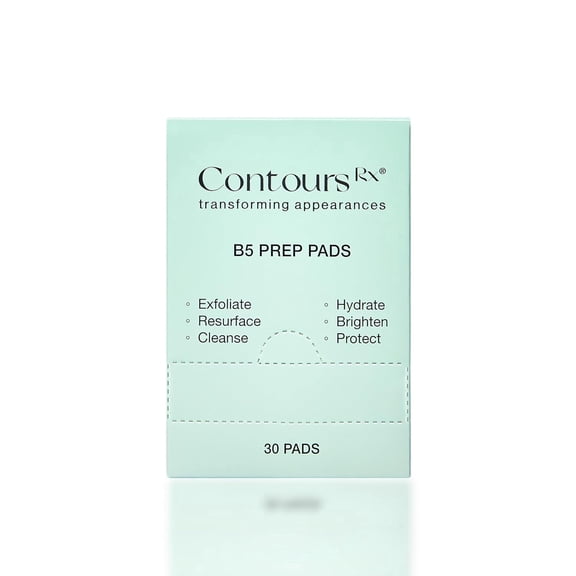 Contours Rx Eyelid Prep Pads, Eyelid Cleanser, Oil-Free Makeup Eye Cleaning Wipes – Exfoliate Scrub & Hydrate to Prepare Eyes for LIDS BY DESIGN Correcting Strips - 30 Pack