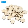 thumbnail image 3 of Uxcell 25mm Wooden Flowers, 50 Pack Unfinished Wood Flowers Blank Wooden Cutouts Ornaments Natural Wood Pieces, 3 of 5