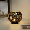 thumbnail image 4 of Spherical Candlestick Hollowed Moroccan Lights Holiday Vintage Decoration Old Home Crafts Ornaments Iron Candle Holders Home Decor, 4 of 5