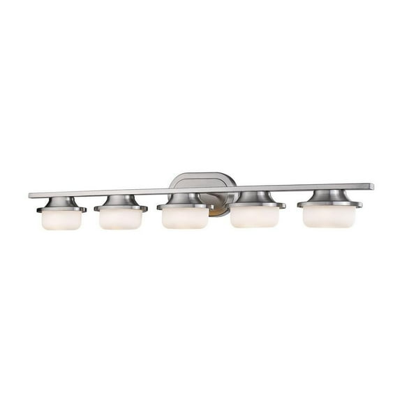 40W 5 Led Vanity Light Fixture in Industrial Style 38.7 inches Wide By 6 inches High-Brushed Nickel Finish Bailey Street Home 372-Bel-2272331