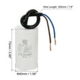 thumbnail image 2 of CBB60 16uf Running Capacitor,2Pcs AC 450V 2 Wires 50/60Hz Cylinder 72x40mm  for Water Pumps, 2 of 5
