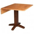 thumbnail image 1 of International Concepts T58-36SDP 36'' Carré Double drop leaf table à Manger Cinnemon/Espresso, 1 of 5