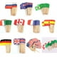 thumbnail image 3 of 50 palillos de papel con forma de bandera de país para decorar comida, fruta y bebidas (6,6 cm), 3 of 4