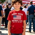 thumbnail image 2 of MEZZALL Child Boys T-Shirts Independence Day Patriotic 4th Of July T Shirt Kids Toddler Youth Red White Print O-Neck 1776-2026 Breathable Short Sleeve Tops, 2 of 4
