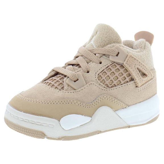 Nike Jordan 4 Retro Suede Infant/Toddler Shoes Size 9, Color: Hemp/Light Orewood Brown