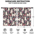 thumbnail image 2 of Blackout Kids Curtains,Shih Tzu Dog and Flower Floral Childrens Insulated Curtains Set Of 2,Bedroom Essentials,Toddler Room Decor 42x54in(106x137cm), 2 of 4
