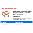 thumbnail image 2 of Power Steering Pressure Port Gasket - Compatible with 1993 GS300, 2 of 2
