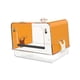 thumbnail image 1 of Bañera para loros enjaulados, baño para pájaros pequeños, baño para canarios, caja de baño enjaulada para pájaros. naranja, 1 of 9