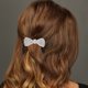 thumbnail image 2 of Accesorios Únicos 1 Pc Pinzas para el Cabello Grace Crystal Bow Clip Tono Plateado, 2 of 5