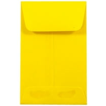 JAM Paper #1 Coin Envelopes, 2 1/4 x 3 1/2, Yellow, 50/Pack