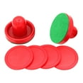 thumbnail image 1 of KAKOWELY 1 Ensemble de Poussoirs de Table Rondelles Rondelles de Air Hockey Remplacement Rondelles Rondes pour Jeu,2.99"X2.99"X2.05 Pouces, 1 of 4