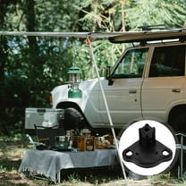 Pawsdot 4Pcs Rv Awning Bottom Bracket Foot Black PP Material Splashproof Design