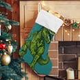 thumbnail image 5 of Coolnut Christmas Stocking Personalized Dinosaur Large Candy Stocking Hanging Gift Xmas Stockings Decoration 1 PC for Family Holiday Party Ornaments Decor Fireplace, 5 of 7