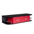 thumbnail image 3 of Reshable Wall Mount Styling Station, 2 Locking Drawers, SPA or Beauty Salon, Black & Red, 3 of 20