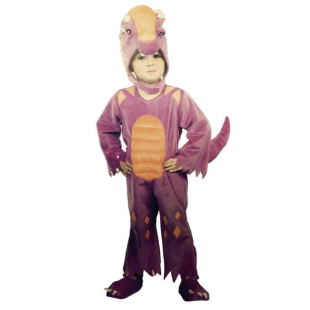 Seasons Toddler Boys Lil Dino Costume Plush Purple Dinosaur Jumpsuit