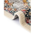 thumbnail image 7 of Unique Loom Budapest Collection Area Rug - Corvinus (3' 7" Round Ivory/Blue), 7 of 7