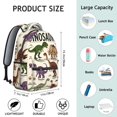 thumbnail image 6 of Cute Dinosaur Pattern Backpack for School,Cute School Bag,Schoolbag with Adjustable Shoulder Straps & Padded Back,15.3"x11"x7.1".﻿, 6 of 6
