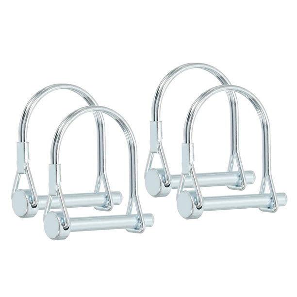 Pasador de Acoplamiento de Remolque Uxcell, Pasador de Bloqueo de Alambre, Pasador de Seguridad, Pasadores Redondos Pto para Remolques de Granja, Enganches de Jardín 4 1/4x1-3/4x1.46"(D*L*IW)