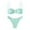 Light Green, variant on Minjewel Women's High Waist Bikini Set, Retro Two Piece Swimwear, Sexy Bathing Suit for Women Beachwear,Black L