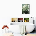 thumbnail image 6 of Beach Floral Wall Picture: Vintage Style Canvas Art – Great for Small Rustic Bathroom or Coastal Bedroom Décor, Size 12x16., 6 of 7