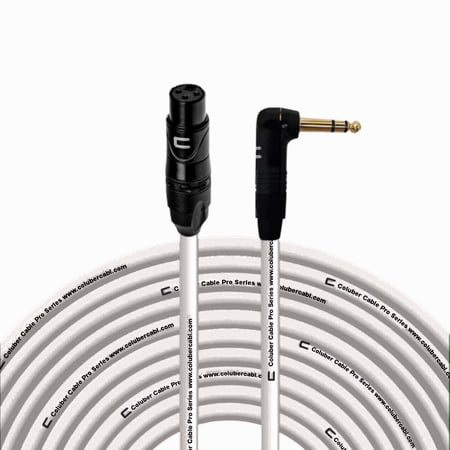 Coluber Cable - Balanced XLR Cable Female to Right Angle 1/4" TRS Connector