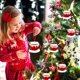 thumbnail image 1 of Adornos navideños Tarjeta de listado irregular de madera de Navidad Decoración de árbol de Navidad de madera Wmkox8yii gf6648, 1 of 8