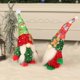 thumbnail image 3 of Decoraciones navideñas de gnomos con lentejuelas estilo nórdico Nisse Tomte Peluche de Papá Noel, 3 of 5