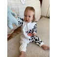 thumbnail image 3 of Infant Baby Boy Girl Clothes Cow Cartoon Long Sleeve Romper Jumpsuits Outfits 0-3 Months, 3 of 7