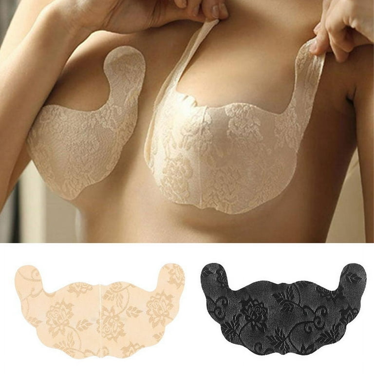 Silicone Chest Stickers Lift Up Nude Bra Self Adhesive Bra Nude Invisible  Cover Bra Pad Sexy Strapless Breast Petals (Color : Nude air Hole, Size :  6) : Clothing, Shoes & Jewelry 